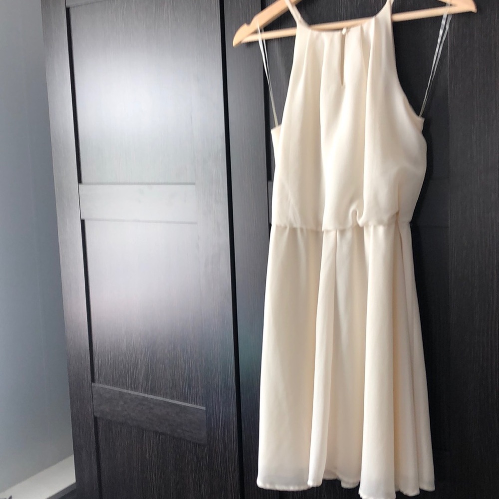 White dress perfect for wedding shower!